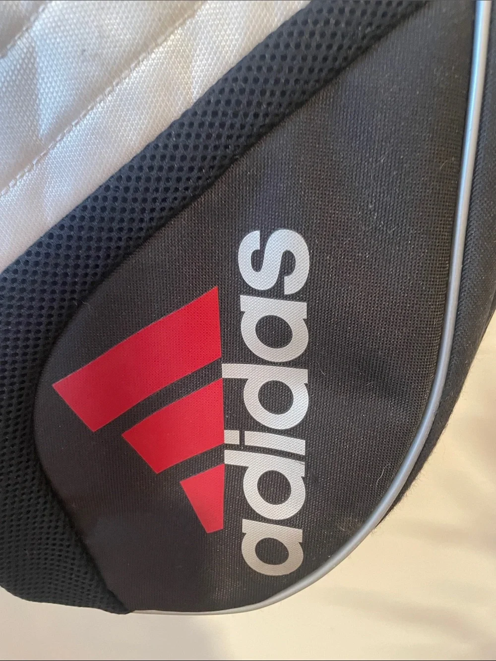 adidas Black and White Barricade Tennis Duffel Bag